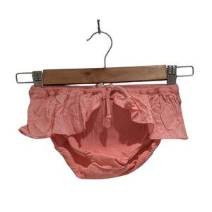 MESSAGE IN A BOTTLE Charming Pink/Coral Ruffled Eyelet Skort - 12 months